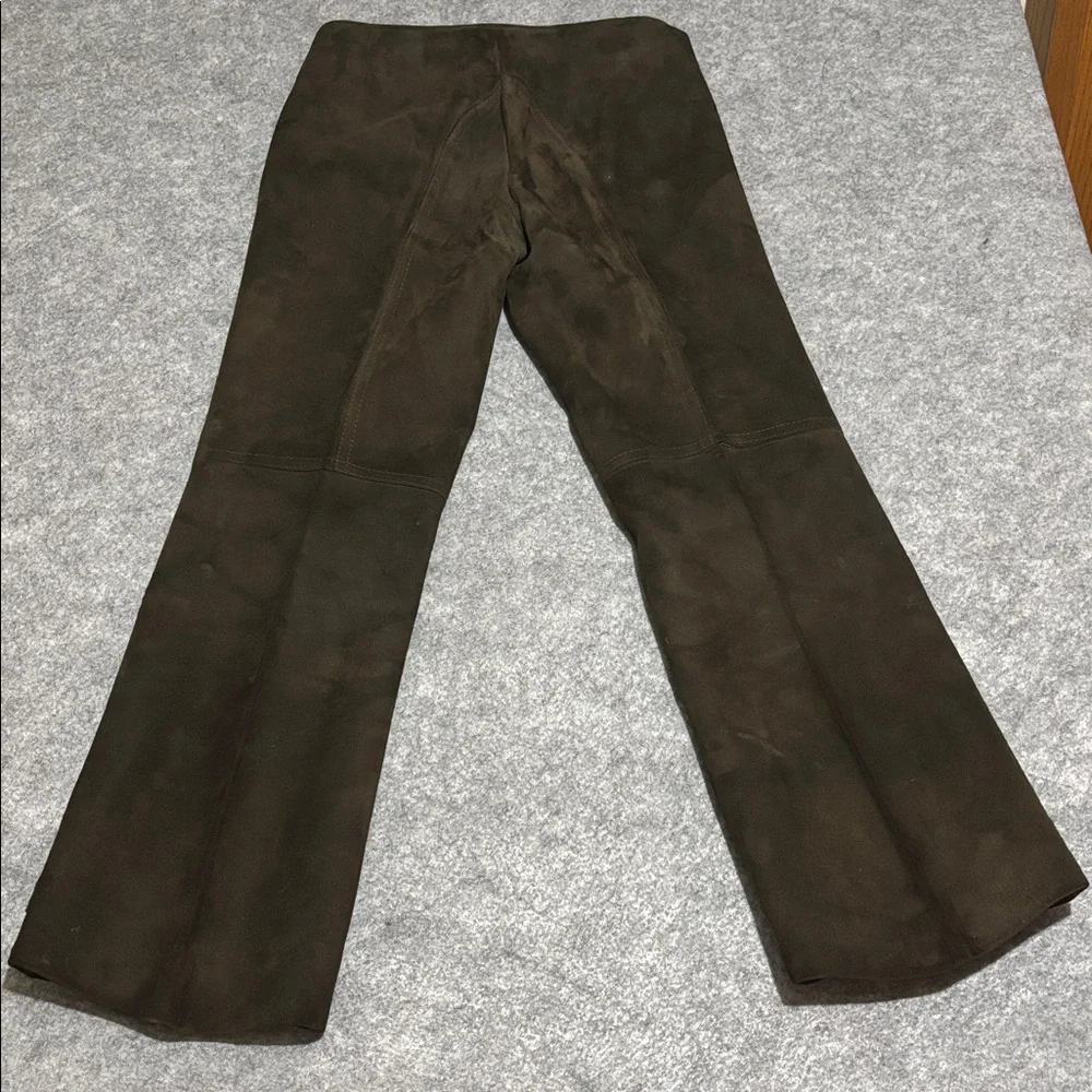 Vintage Black Leather Vest with Embroidered Trim - Picture 13 of 13